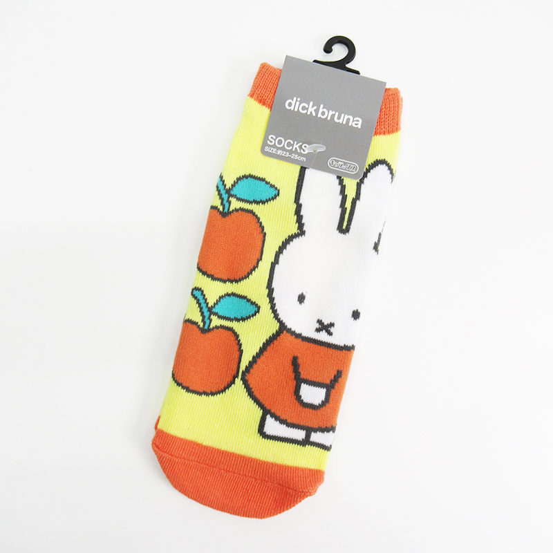 dick bruna キャラックス 靴下/ミッフィーとりんご